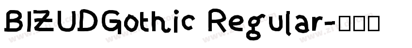 BIZUDGothic Regular字体转换